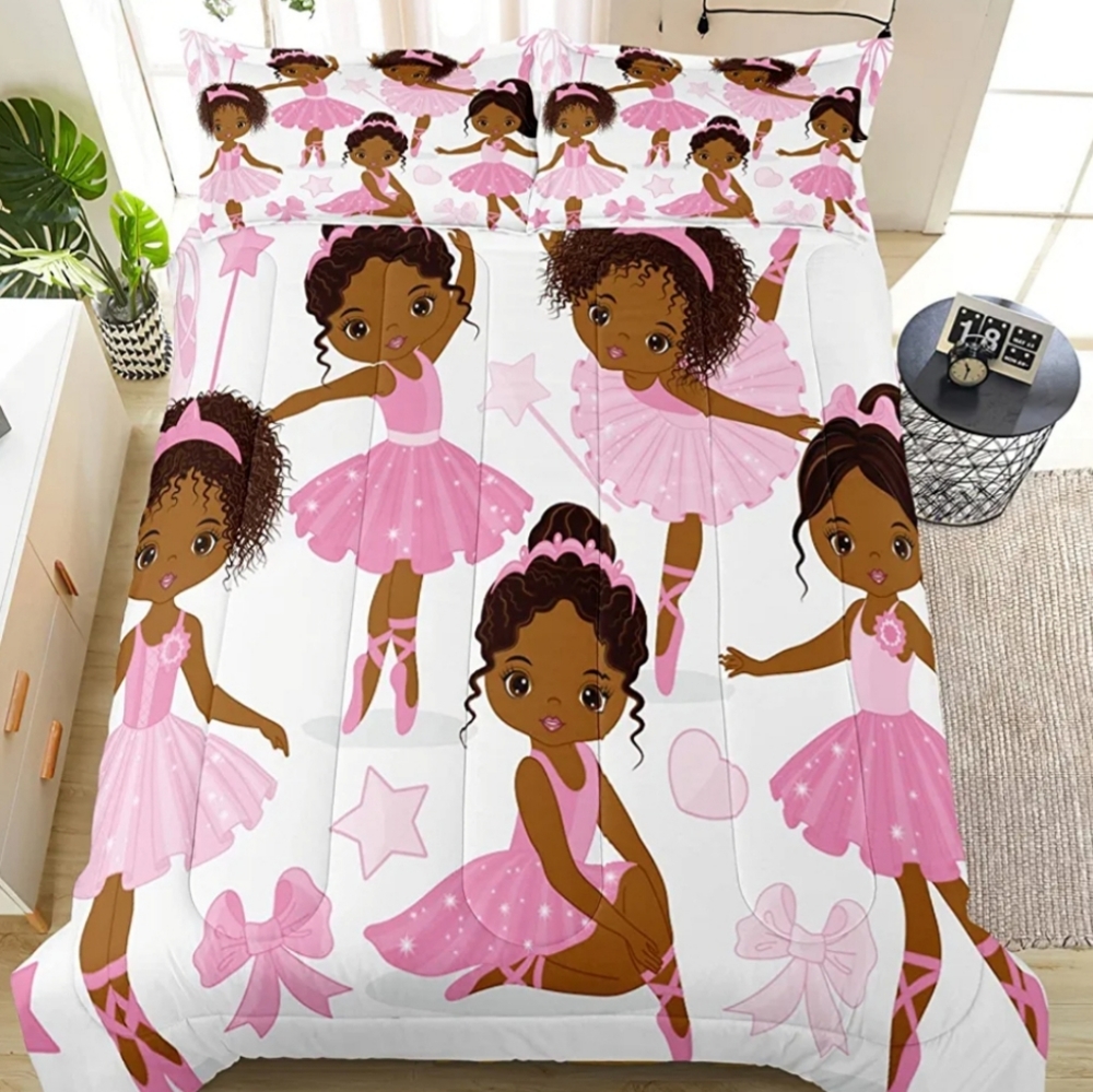 New Princess ballerina 4 piece twin bedding set - Picture 13 of 15